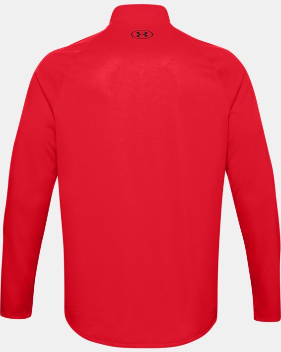 Herren UA Tech™ Shirt mit ½-Zip, langärmlig, Red, pdpMainDesktop image number 5